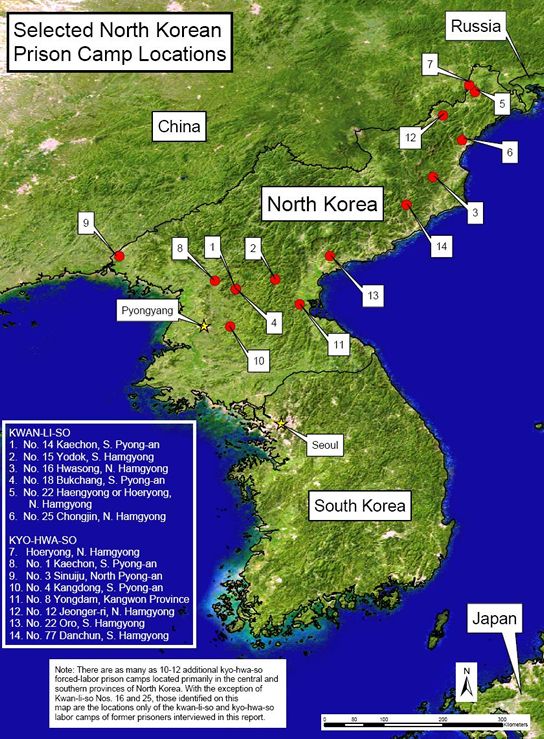 north korea at night satellite. Satellite imagery via /US
